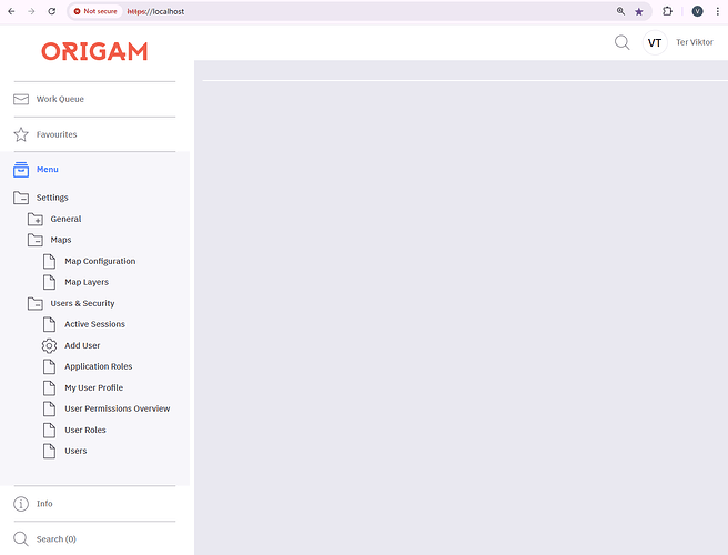 Default ORIGAM client application
