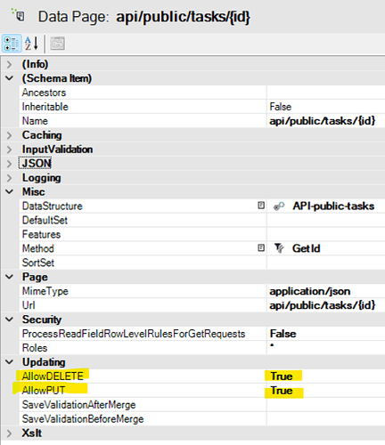 API Data Page details 3